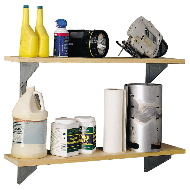 Arrow Galvanized Steel Shelf Kit with Hanger and Brackets S7