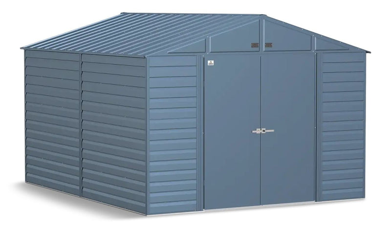 Arrow Select Galvanized Steel Storage Shed, Blue Grey, 10-ft x 8-ft B1