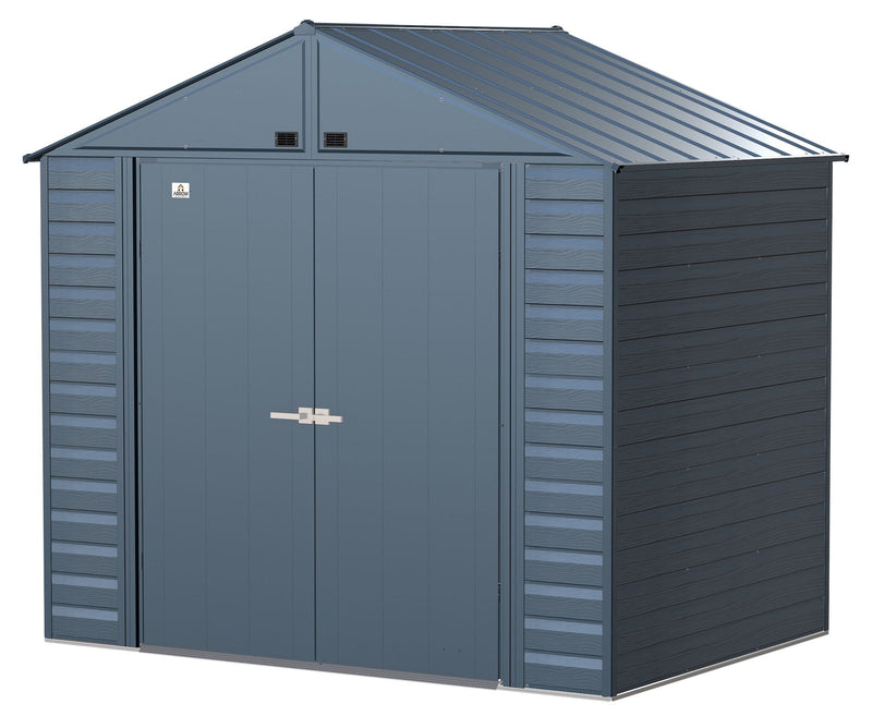 Arrow Select Galvanized Steel Storage Shed, Blue Grey, 8-ft x 6-ft U4