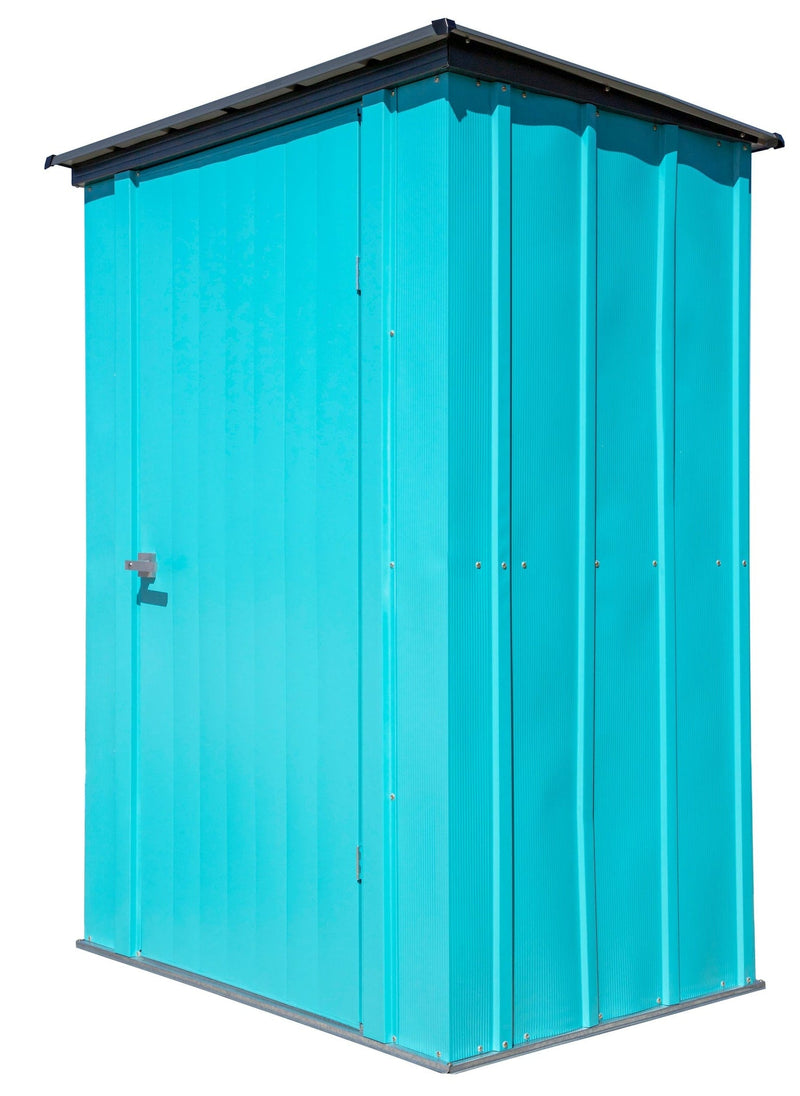 Arrow Spacemaker Patio Steel Storage Shed, Teal, 4-ft x 3-ft V7