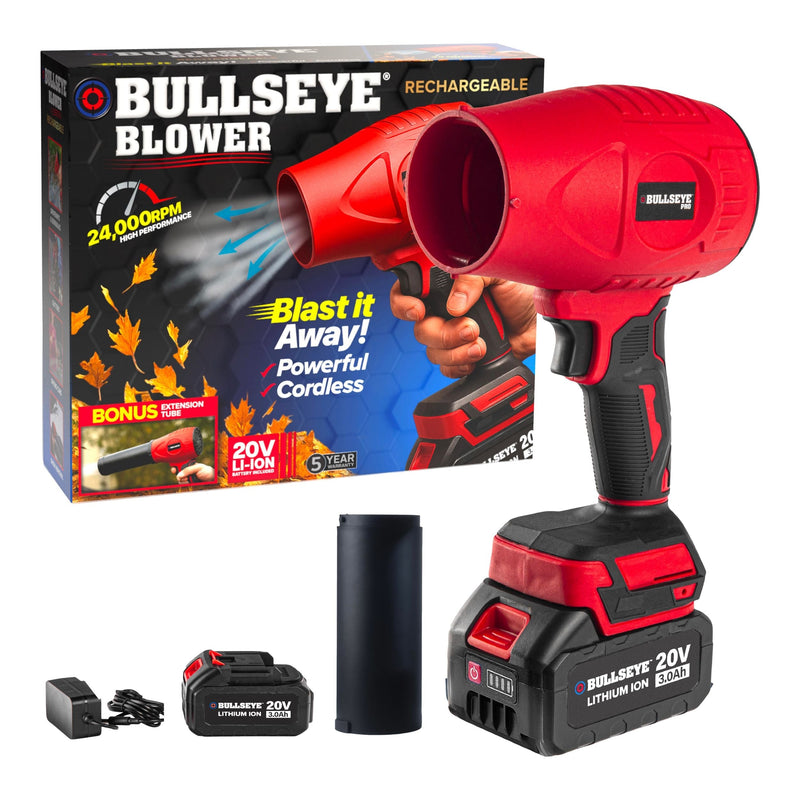 As Seen On TV Bullseye 20V Cordless Rechargeable Handheld Leaf Blower M2