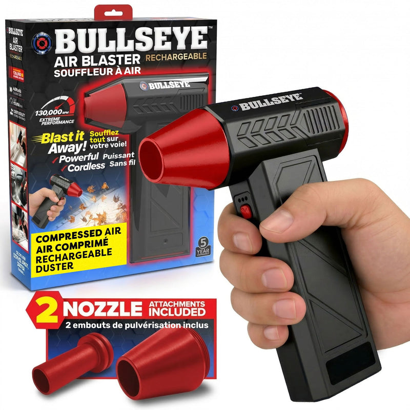 As Seen On TV Bullseye Air Blaster 7.4V Rechargeable Handheld Blower P6