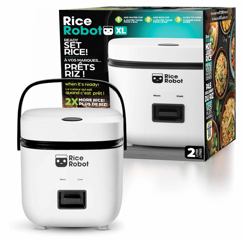 As Seen On TV Nonstick Rice Cooker Robot, Large, 2-L Capacity Q9
