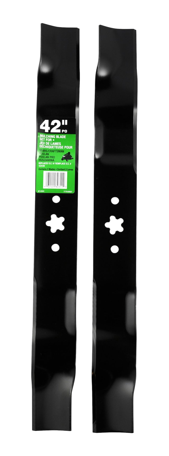Atlas Mulching Lawn Tractor Replacement Two Blade Set, 42-in C4