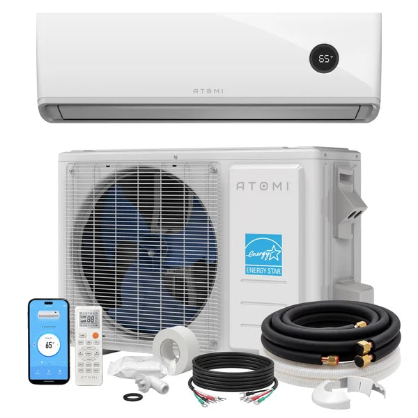 Atomi Tempestas Mini-Split Smart Air Conditioner + Heater D2