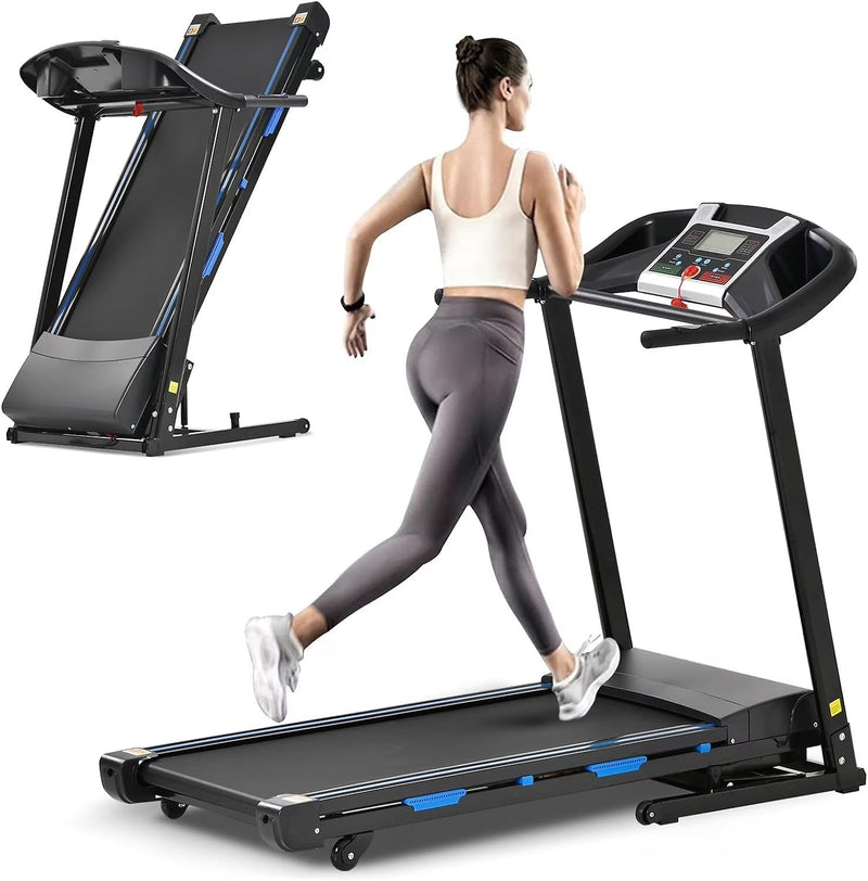 3.5HP Folding Treadmill with 15% Auto Incline 12 Preset Programs for Running Walking Exercise, 330LB Capacity, Double Running Board Shock... G6