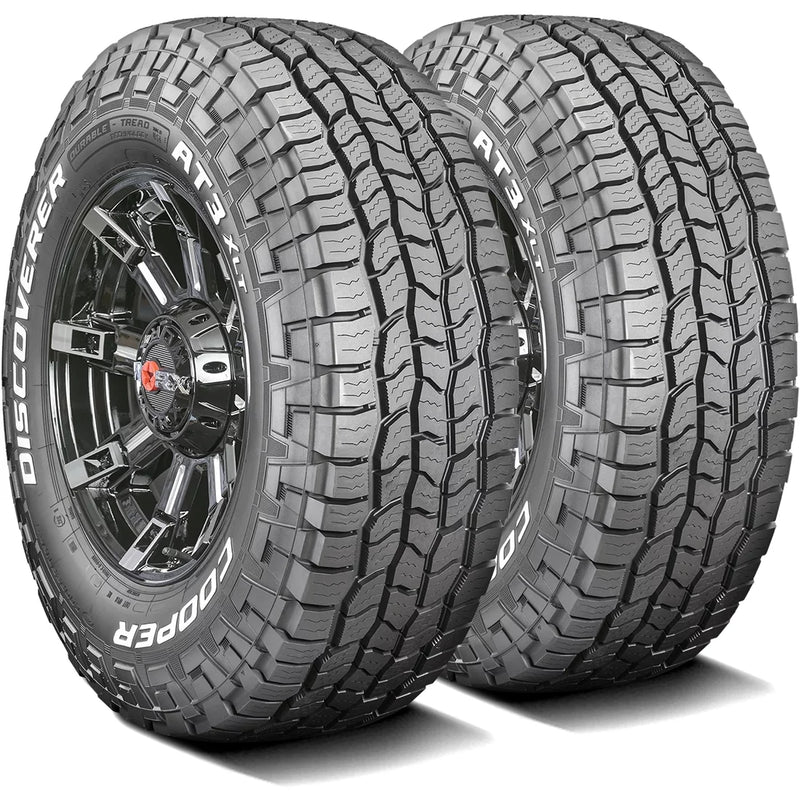 Cooper Discoverer AT3 XLT All Terrain Tires 285/75R16 10 Ply E – Fits Light Trucks & Hummer H3 Models D7