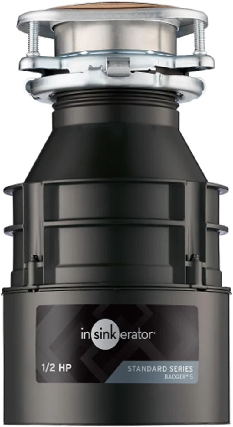 InSinkErator Badger 5 Garbage Disposal, 1/2 HP Continuous Feed, Durable Steel, Easy Install X4
