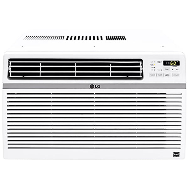 LG 8,000 BTU 340 Sq ft Window Air Conditioner with Remote Control, White, LW8016ER B6