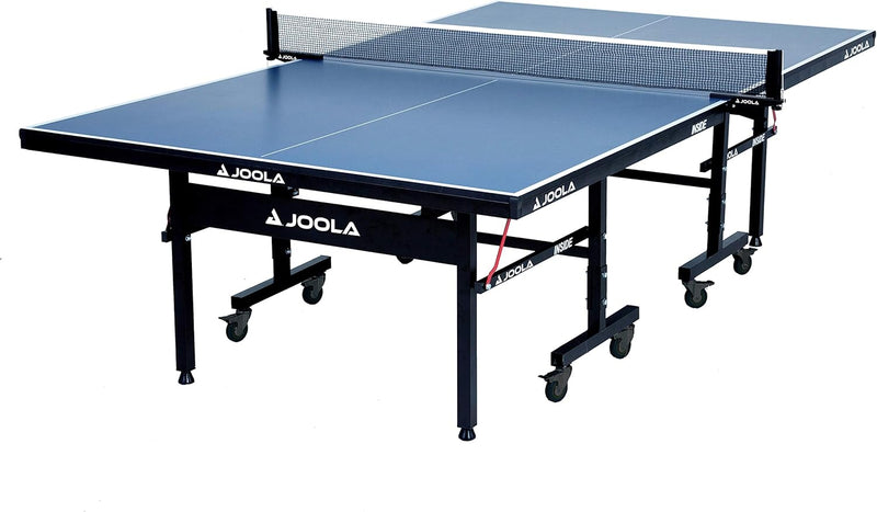 Professional-grade medium-density fiberboard indoor table tennis table, equipped with a quick-locking table tennis net and a stand set - assembled in 10 minutes easily - of high quality - foldable, with a single-player playing mode S6