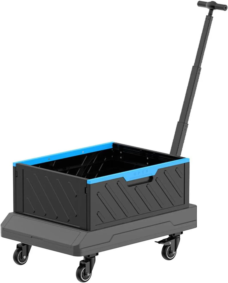 Foldable trolley: A wheeled foldable trolley, suitable for outdoor camping activities H7