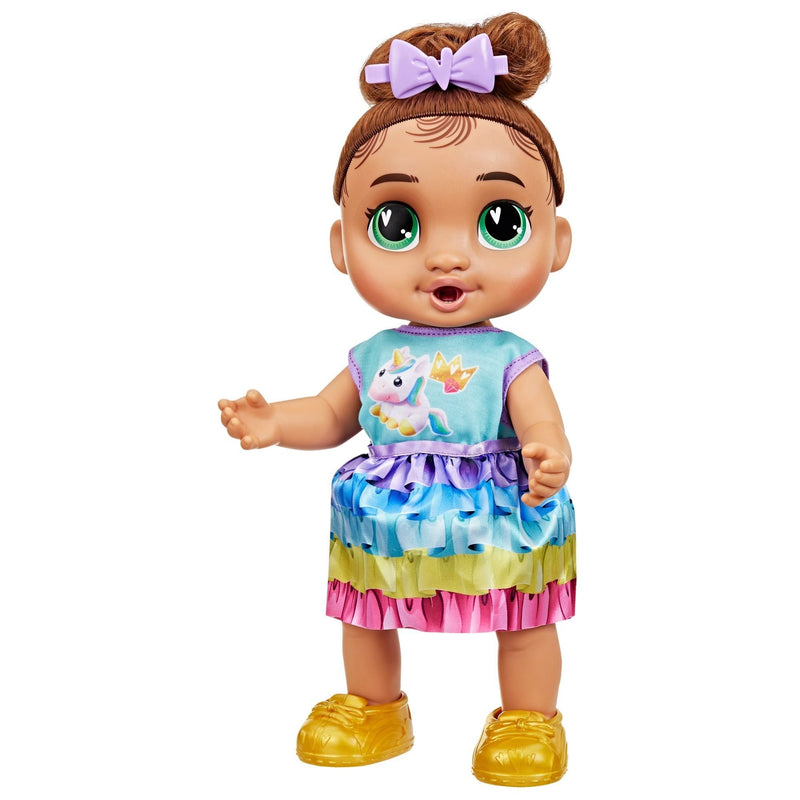 Baby Alive Baby Grows Up Sophia Sparkle Interactive Talking Baby Doll with 75+ Sounds K3