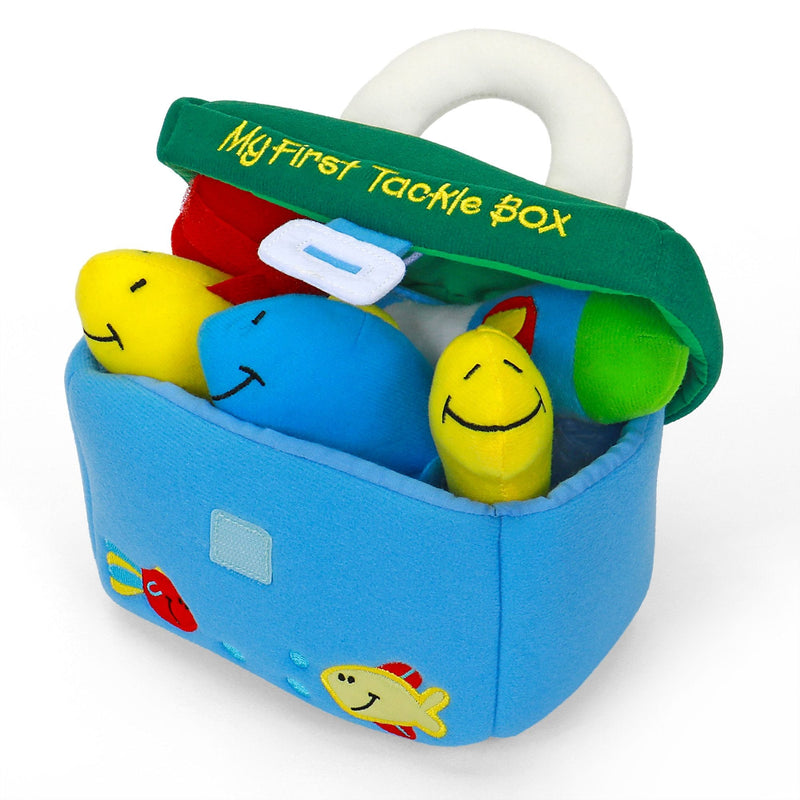 Baby GUND Play Soft Collection, My First Tackle Box 5-Piece Plush Playset with Rattle, 8-in R8