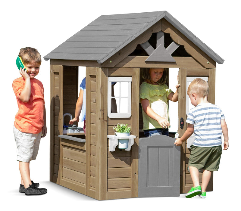 Backyard Discovery Maple Leaf All Wood Playhouse, Ages 1-5 U8