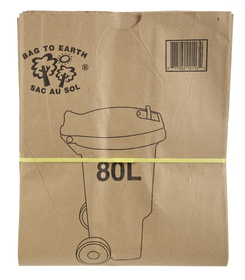 Bag to Earth 2-Ply Compostable and Biodegradable Paper Bin Liner, 10-pk, 80-L M4