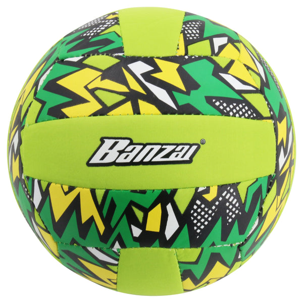 "Banzai" Aqua Inflatable Wet or Dry Volley Ball Toy, Multi-Coloured, Ages 5+, for Beach/Pool Fun Activities L4