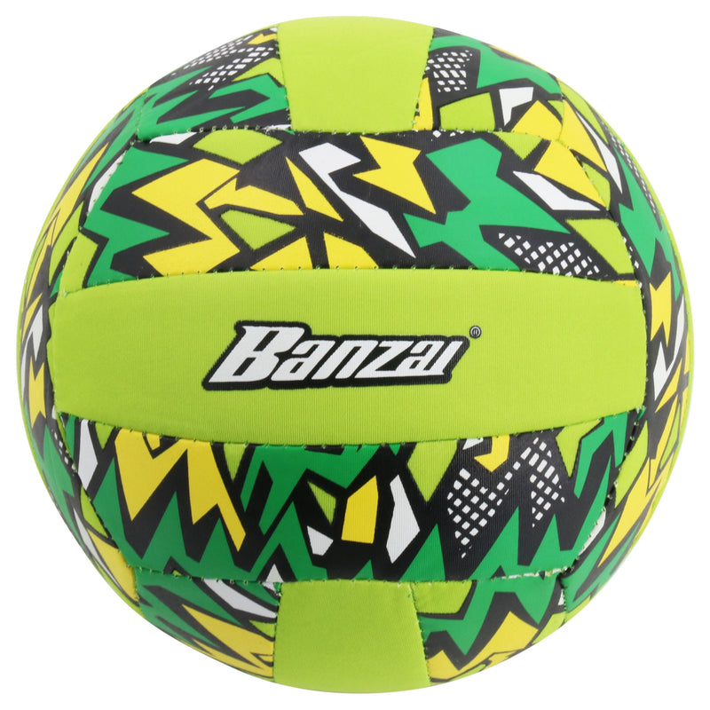 "Banzai" Aqua Inflatable Wet or Dry Volley Ball Toy, Multi-Coloured, Ages 5+, for Beach/Pool Fun Activities L4
