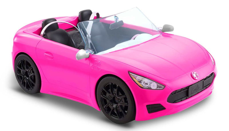 Barbie 2021 Pink Convertible Car for 2 Dolls, Ages 3+ H4