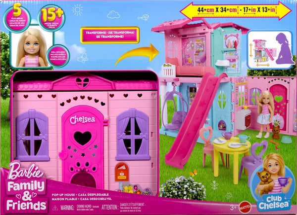 Barbie Club Chelsea Pop-Up House Playset with Accessories M7