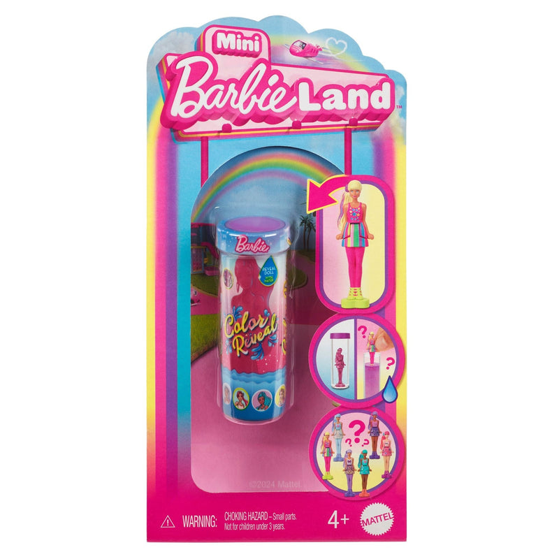 Barbie Mini BarbieLand Colour Reveal Doll with Surprise Water Reveal, Colour-Change Transformation Toy for Kids, Ages 4+, Assorted E1
