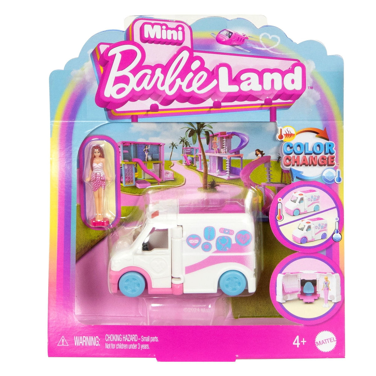 Barbie Mini Barbieland Vehicles Assortment, Includes 1.5-in Barbie Doll, Kids Ages 4+
