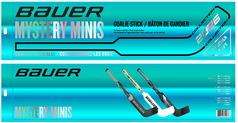 Bauer 2026 Mystery Mini Goalie Hockey Stick, 18-in D7