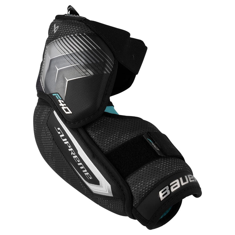 Bauer Supreme F40 Hockey Elbow Pads, Intermediate, Black, Assorted Sizes A2