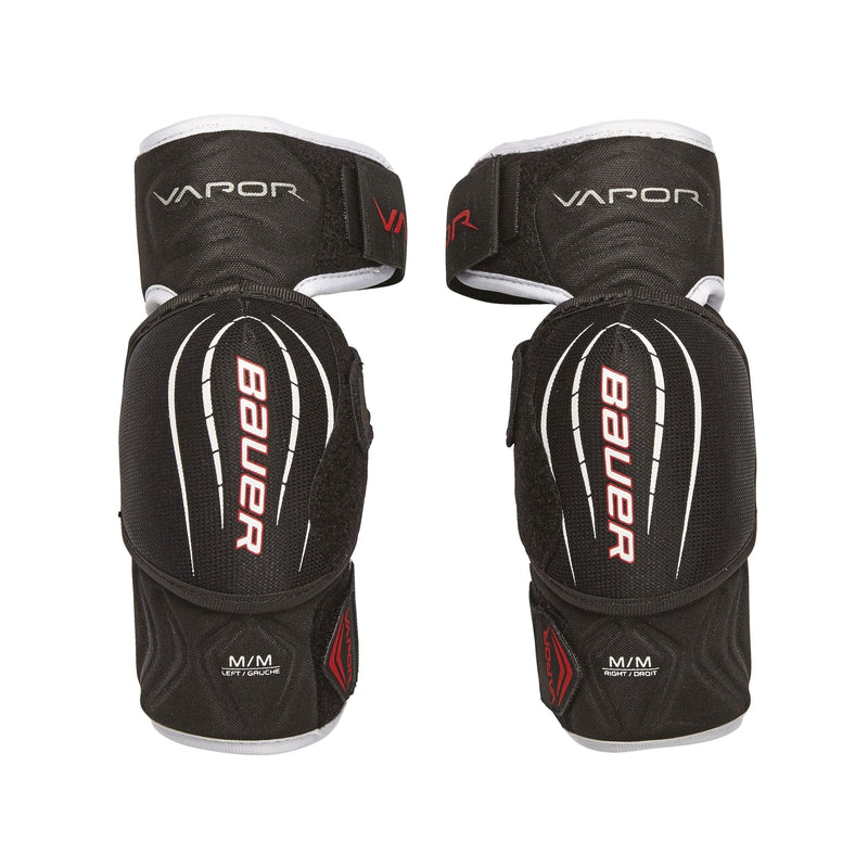 Bauer Vapor X Pro Lite Junior Hockey Lightweight Elbow Pads, Black & Red V9