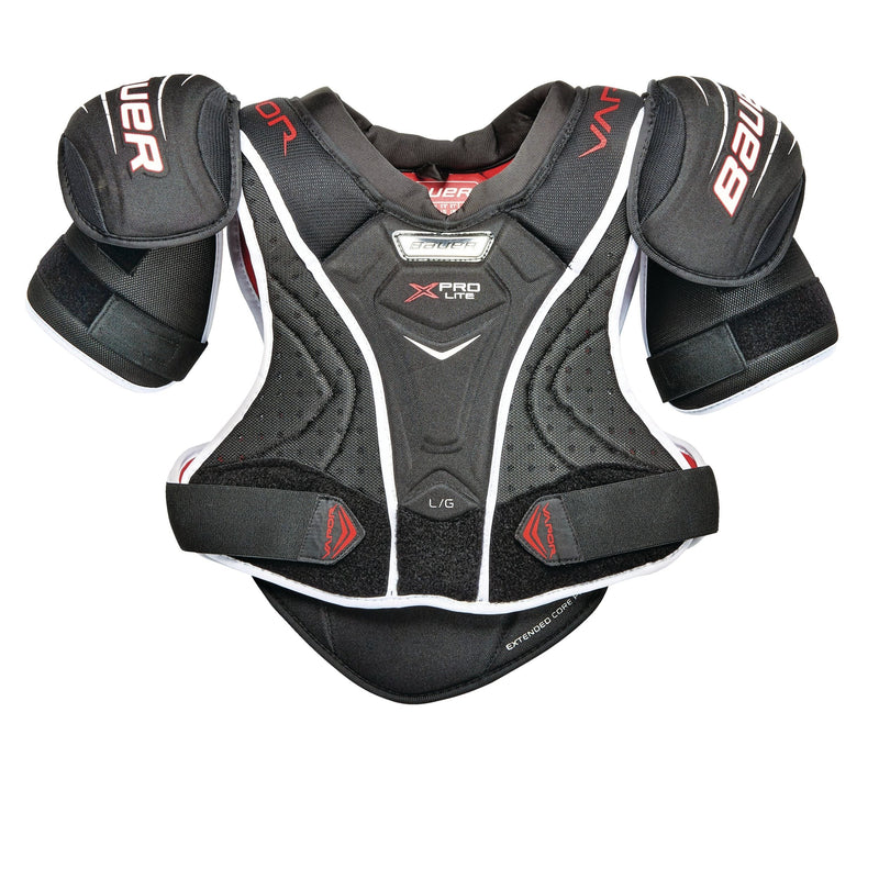 Bauer Vapor X Pro Lite Junior Hockey Shoulder Pads, Comfortable and Lightweight, Black B3