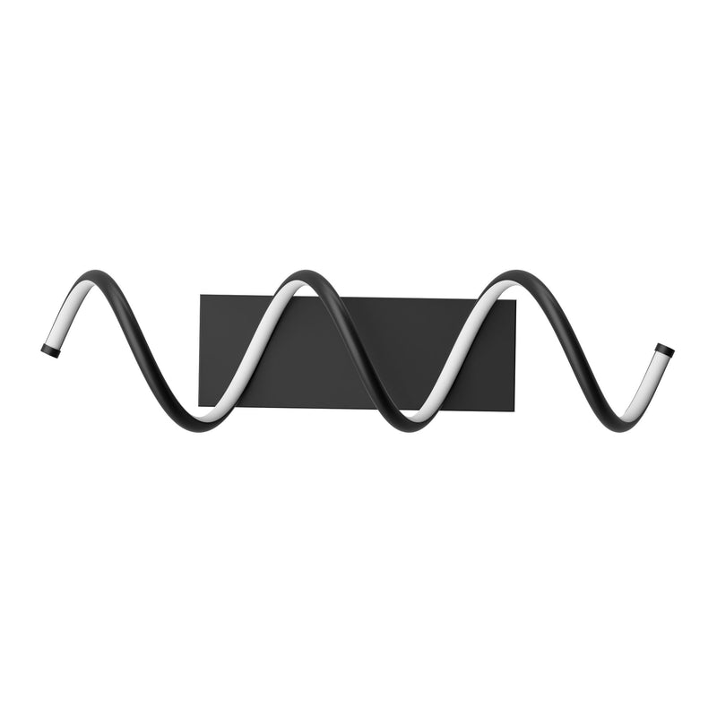 BAZZ Dante 16W/3000K Matte Black Integrated LED Wall Lamp Vanity Light E6