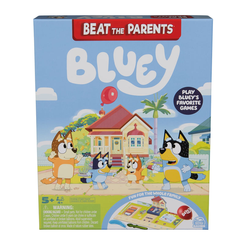 Beat the Parent Bluey Family Board Game, English Edition E8