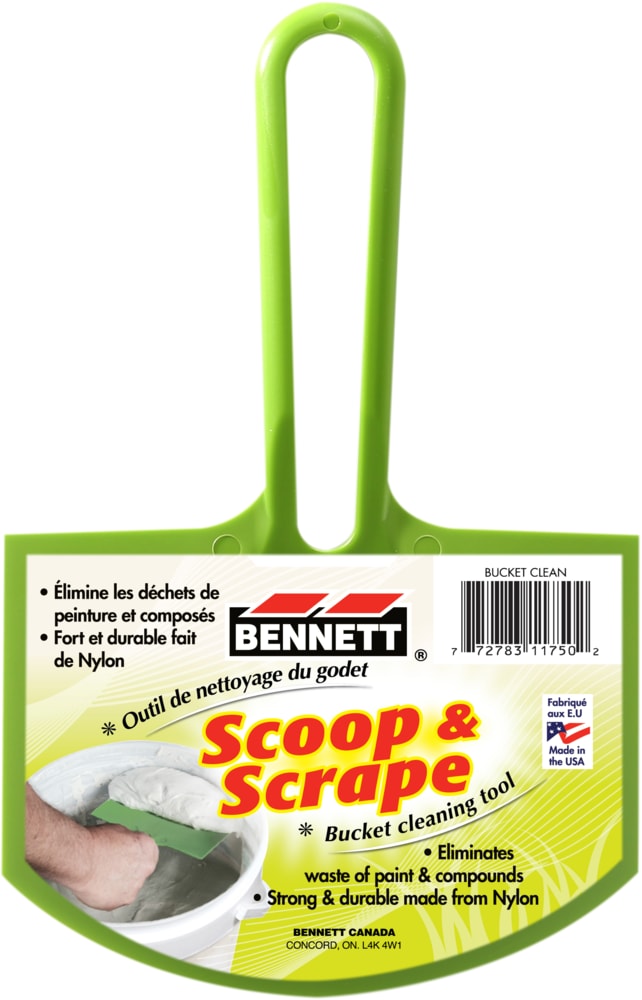 Bennett Plastic Paint Bucket Clean Scoop, 6-in L1
