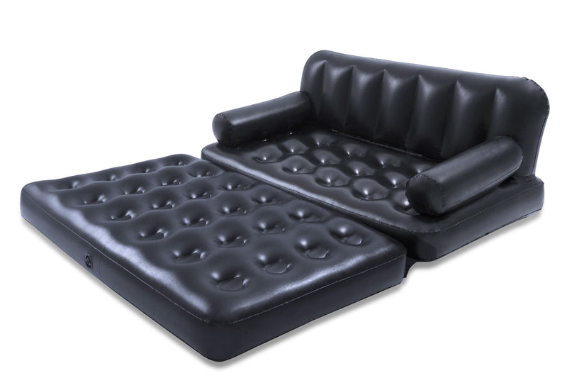 Bestway 5-in-1 Inflatable Multi-Functional Sofa Air Couch, Double, Navy C0