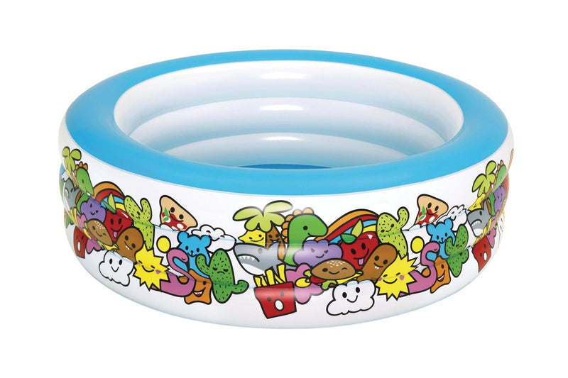 Bestway Deluxe Round Inflatable Pool, 5-ft x 20-in J6