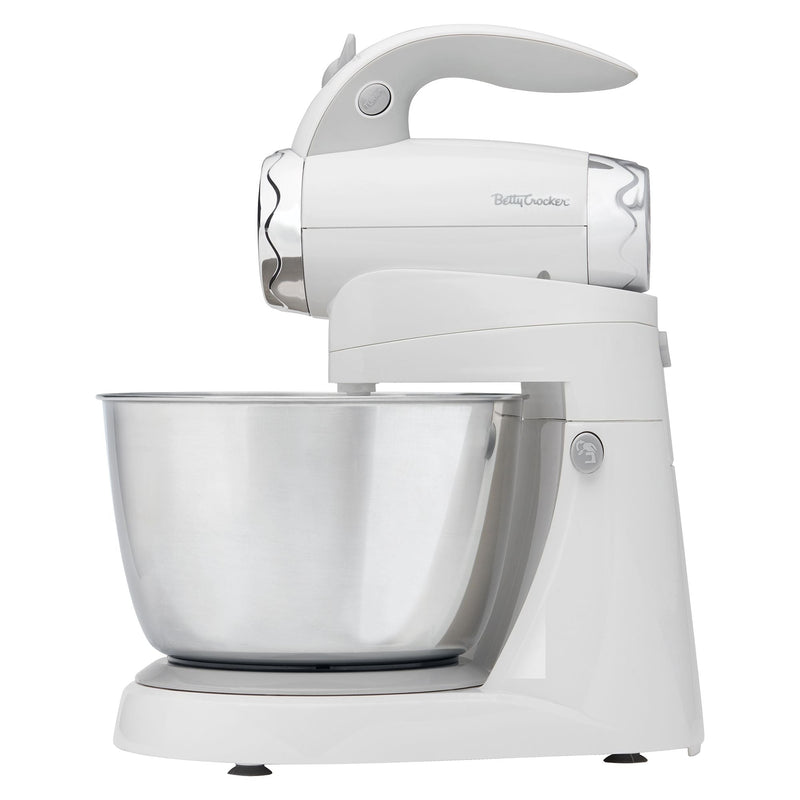 Betty Crocker 2-in-1 Stand Mixer, 7-in, Black I8