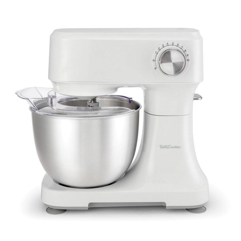 Betty Crocker 300W 10-Speed Stand Mixer, White D4