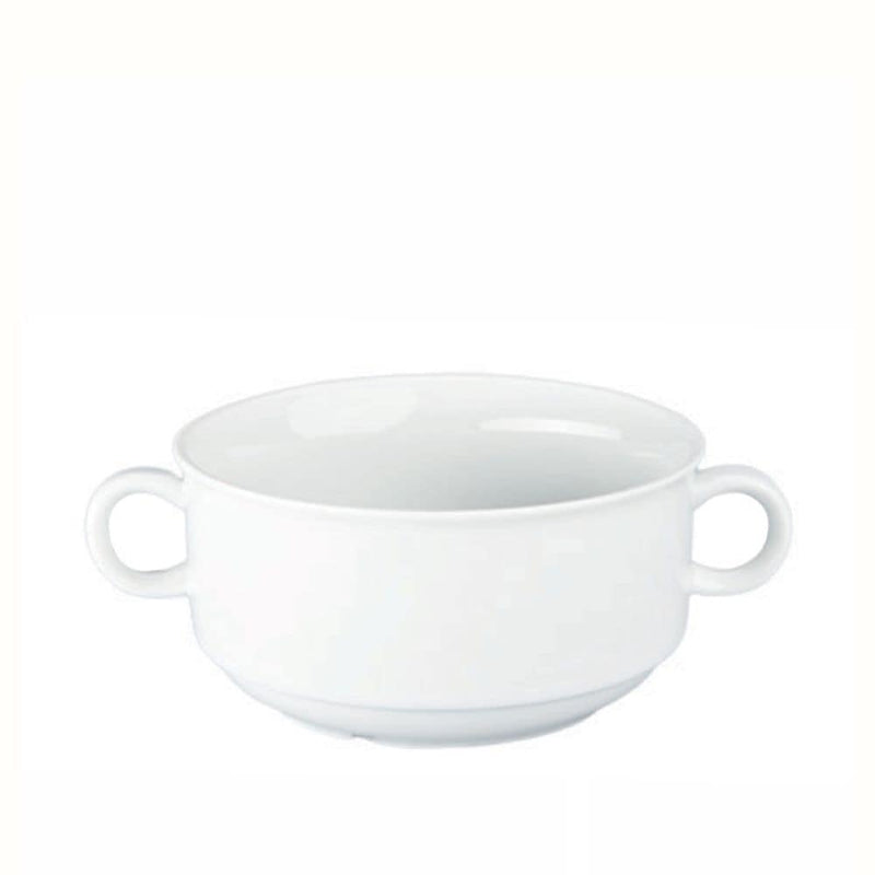 BIA Porcelain Creme Soup Bowl with Handle, White, 355-mL V7