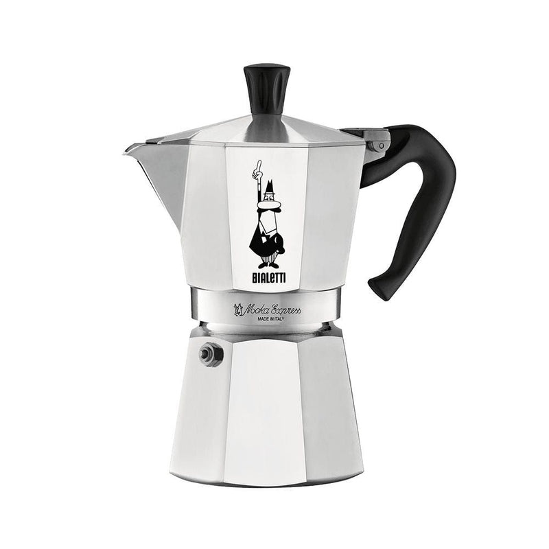 Bialetti Moka Pot with Ergonomic Anti-Scale Handle, 6-Cup T5