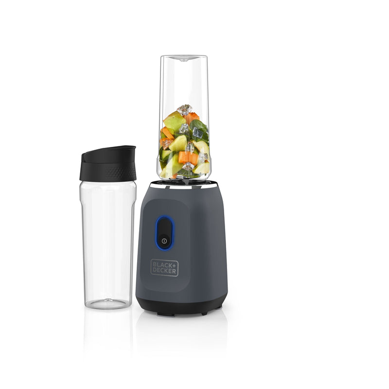 Black & Decker 300W Grey Personal Blender with Dual 20-oz Jars H1