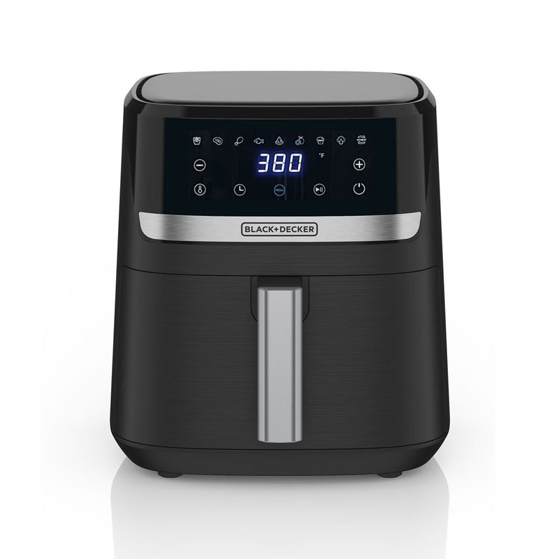 Black & Decker 8-in-1 Digital Air Fryer with Non-Stick Cooking Basket, 6-qt A1