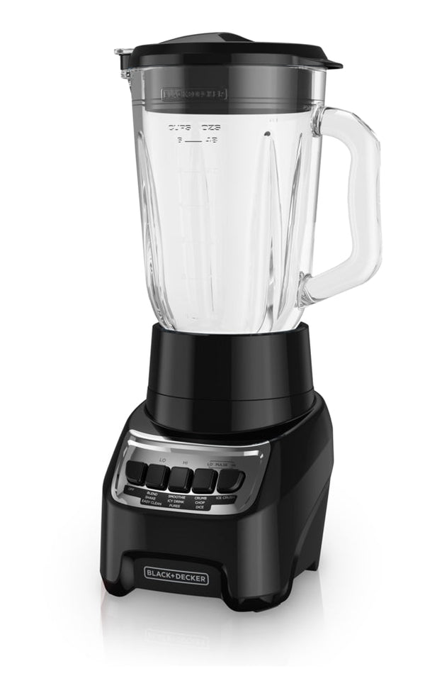 Black & Decker Blender Power Crush 4-Speed Piano Key, Black, 700W P1