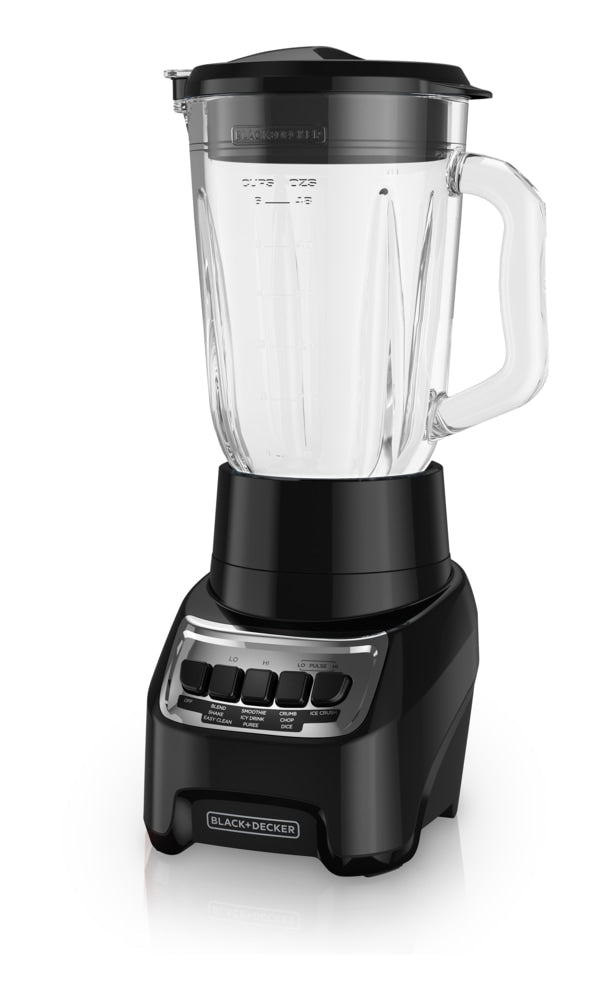 Black & Decker Blender Power Crush 4-Speed Piano Key, Black, 700W P1