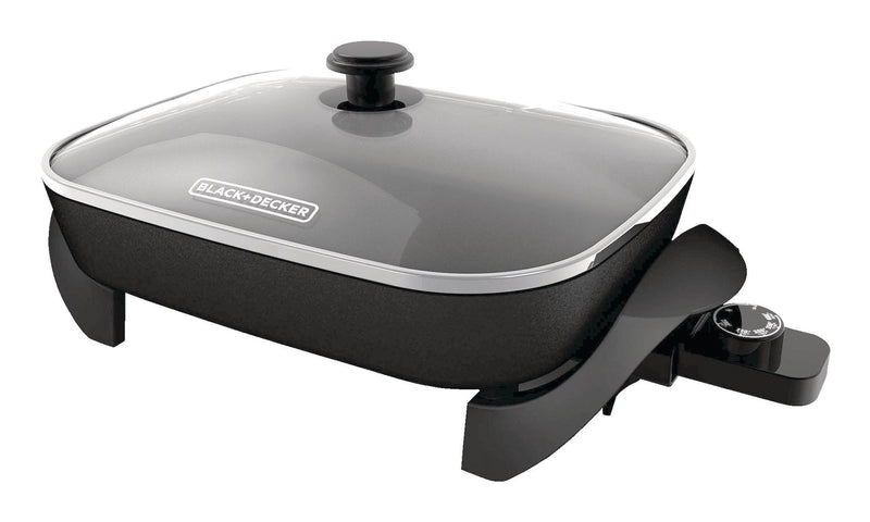 Black & Decker Family-Sized Non-Stick Electric Skillet, Black, 12x15-in R2