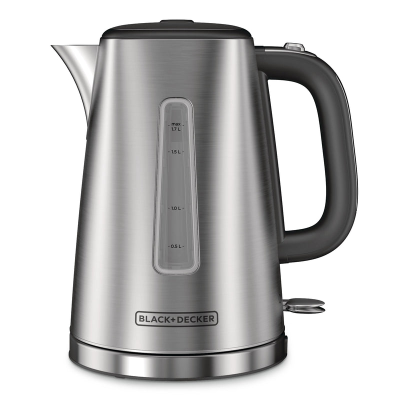 Black & Decker Kitchen Tools Cordless Electric Kettle with Auto Shut Off, Stainless Steel, 1.7L N5