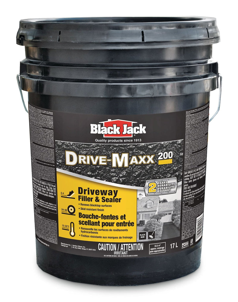 Black Jack Drive-Maxx 200 2-Year Asphalt Driveway Filler & Sealer, 32.5 sq. m Coverage, 17-L I0