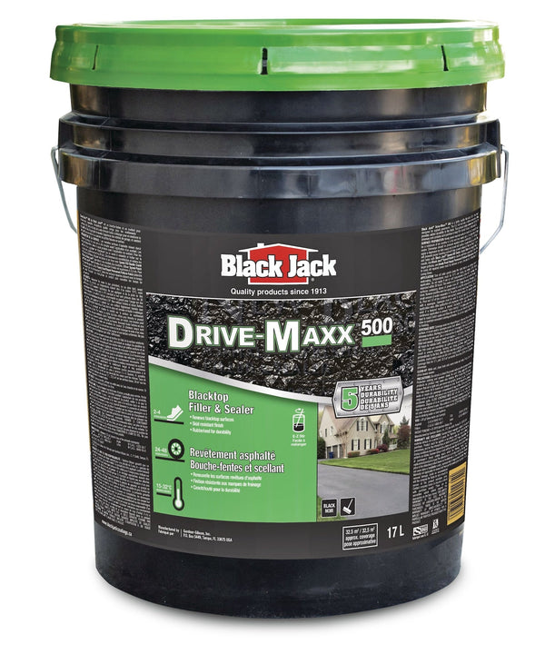 Black Jack Drive-Maxx 500 5-Year Asphalt Driveway Filler & Sealer, 32.5 sq. m Coverage, 17-L H1