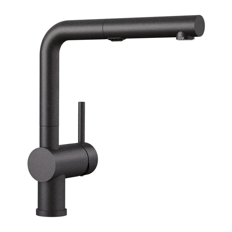 Blanco Linus Low Arc Pull-Out Dual-Spray Kitchen Faucet, Anthracite S7