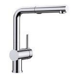 Blanco Linus Low Arc Pull-Out Dual-Spray Kitchen Faucet, Chrome