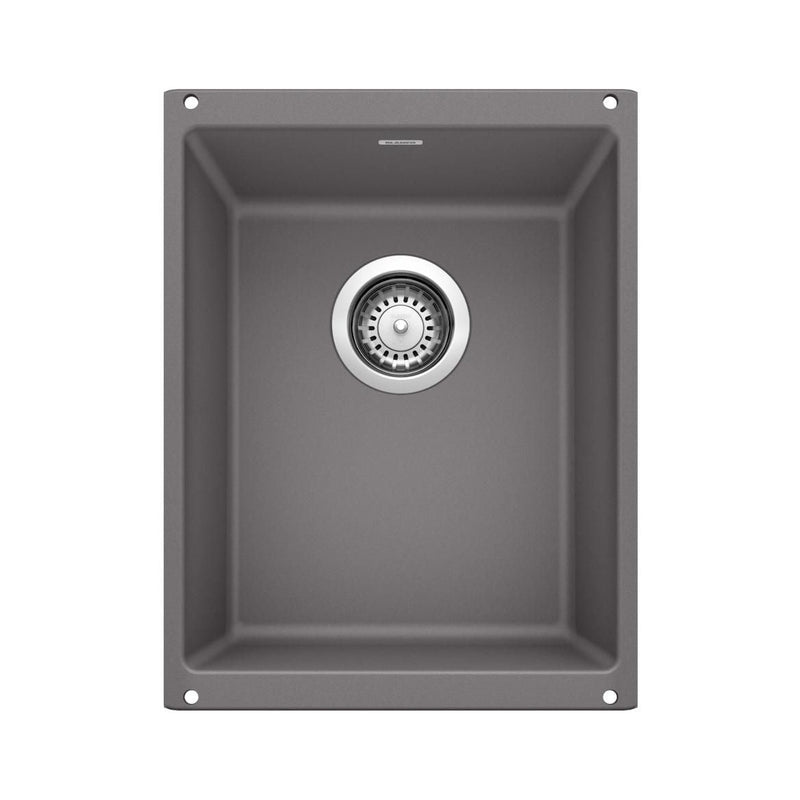 Blanco Precis SILGRANIT 13-in Undermount Bar Sink, Cinder Z7
