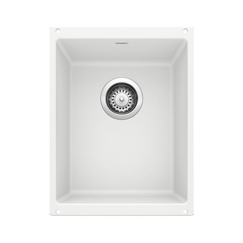 Blanco Precis SILGRANIT 13-in Undermount Bar Sink, White F1
